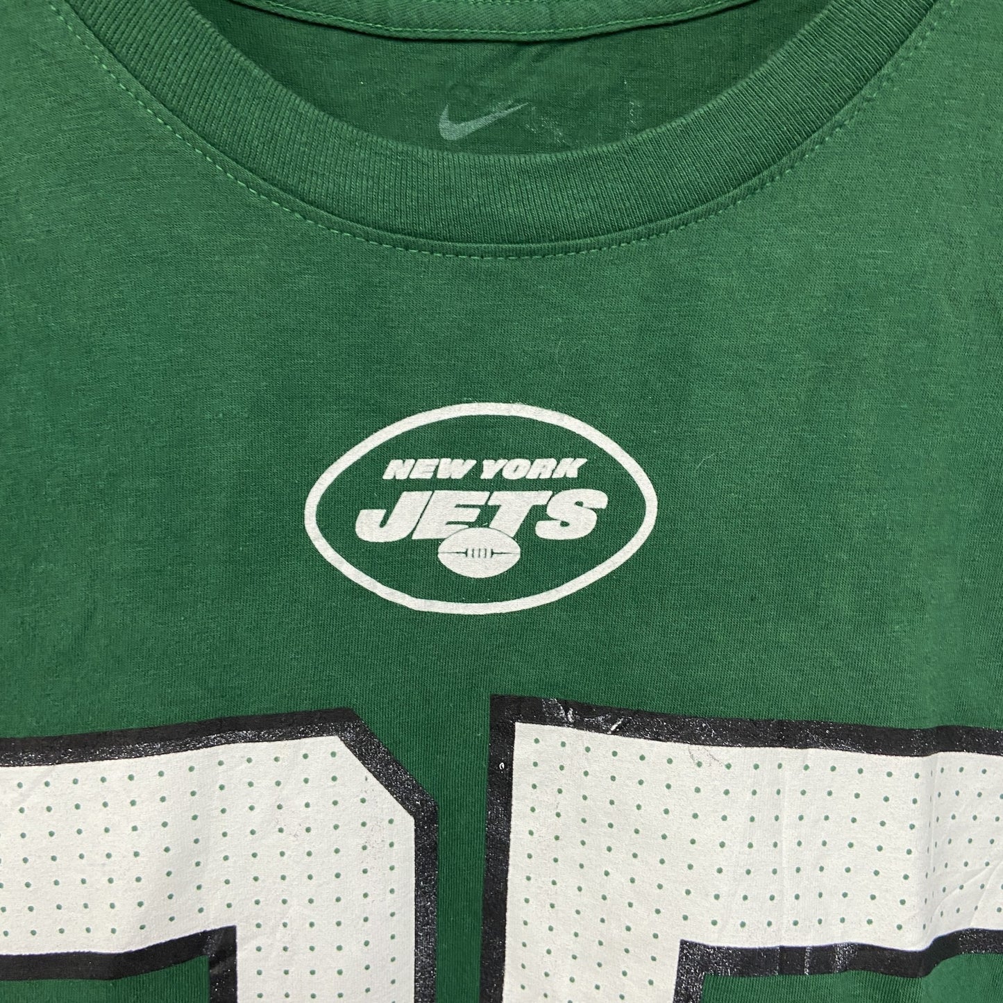 古着 used　NIKE ナイキ　NFL　NEW YORK JETS　半袖プリントTシャツ　95　緑　グリーン　Mサイズ