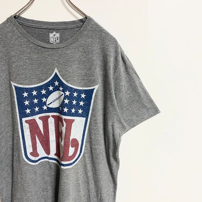 古着 used　NFL TEAM APPAREL　半袖クルーネックプリントTシャツ　アメフト　スポーツ　グレー　春夏服　Mサイズ