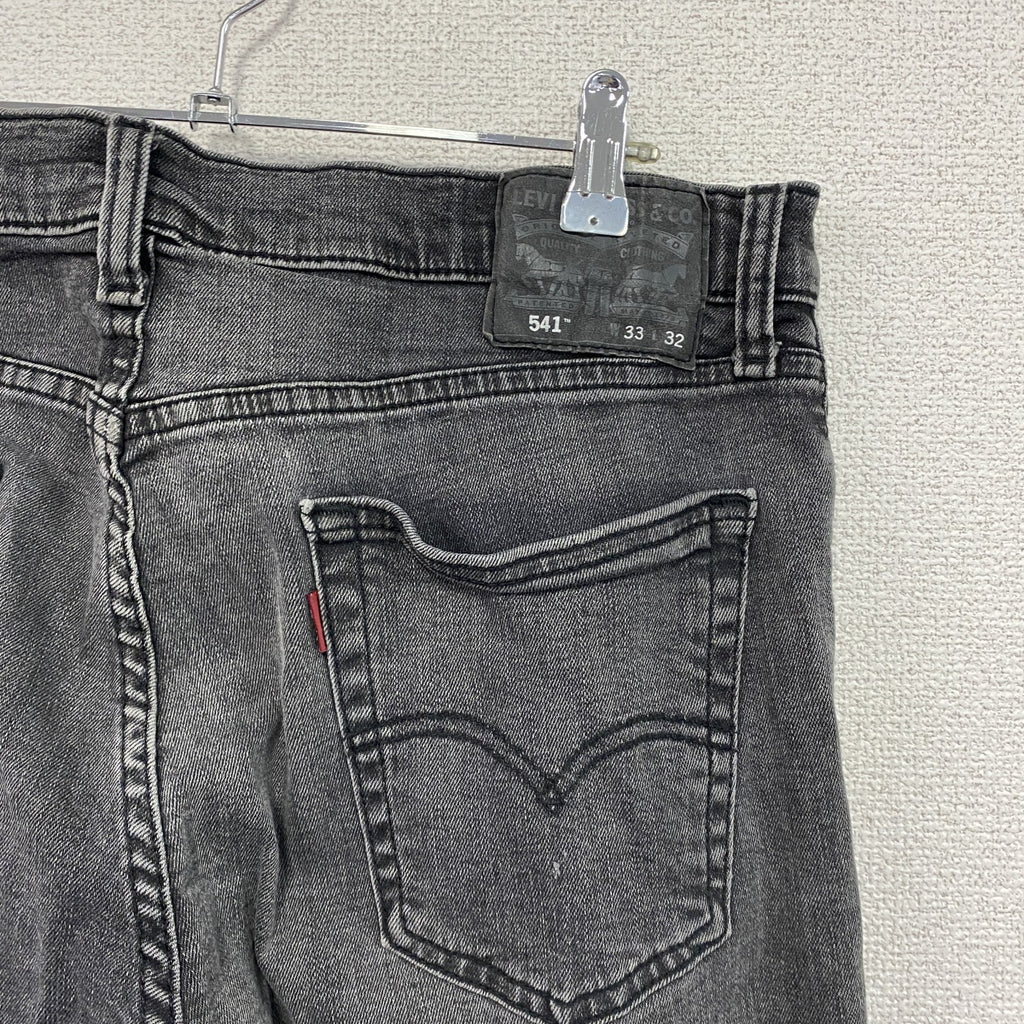 Levi's　リーバイス　541　デニムパンツ/ジーンズ　ジップフライ　黒　ブラック　W33サイズ メンズ コットン 古着
