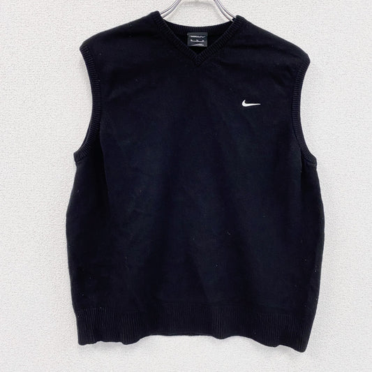 NIKE GOLF　ナイキゴルフ　ウールニットベスト　黒　ブラック　XLサイズ