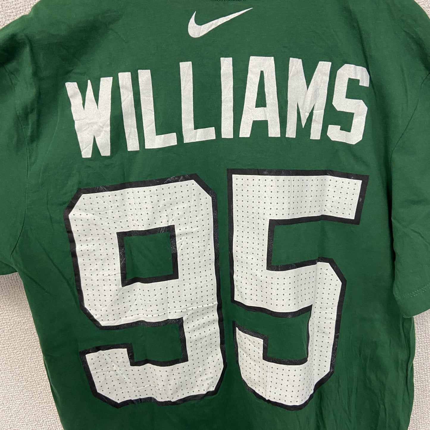 古着 used　NIKE ナイキ　NFL　NEW YORK JETS　半袖プリントTシャツ　95　緑　グリーン　Mサイズ