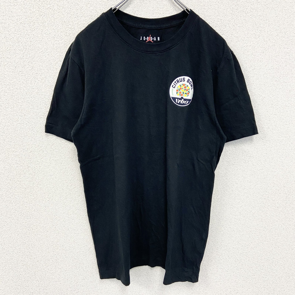 NIKE ナイキ　JORDAN ジョーダン　半袖ワンポイントプリントTシャツ　CITRUS BOWL　黒　ブラック　Sサイズ　古着