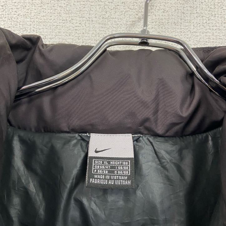 00s　NIKE　ナイキ　ダウンジャケット　ダウン80％　ヴィンテージ　黒　ブラック　XLサイズ