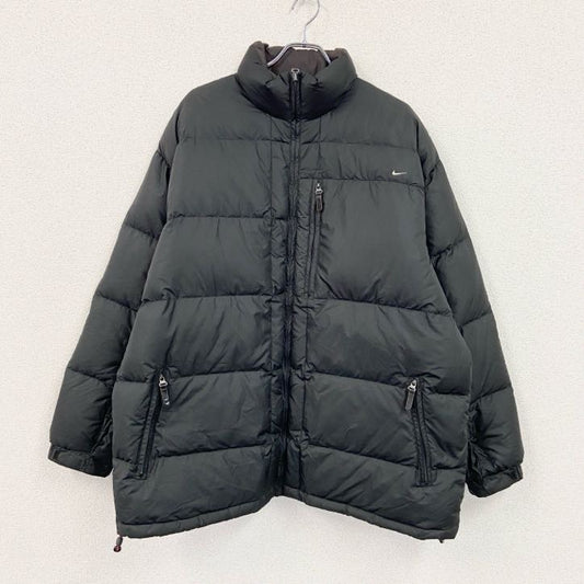 00s　NIKE　ナイキ　ダウンジャケット　ダウン80％　ヴィンテージ　黒　ブラック　XLサイズ