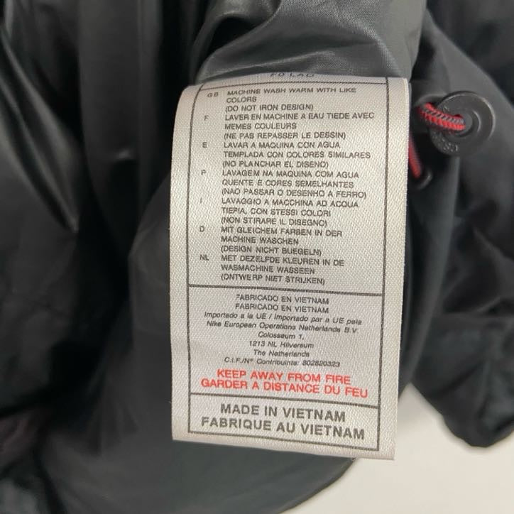 00s　NIKE　ナイキ　ダウンジャケット　ダウン80％　ヴィンテージ　黒　ブラック　XLサイズ