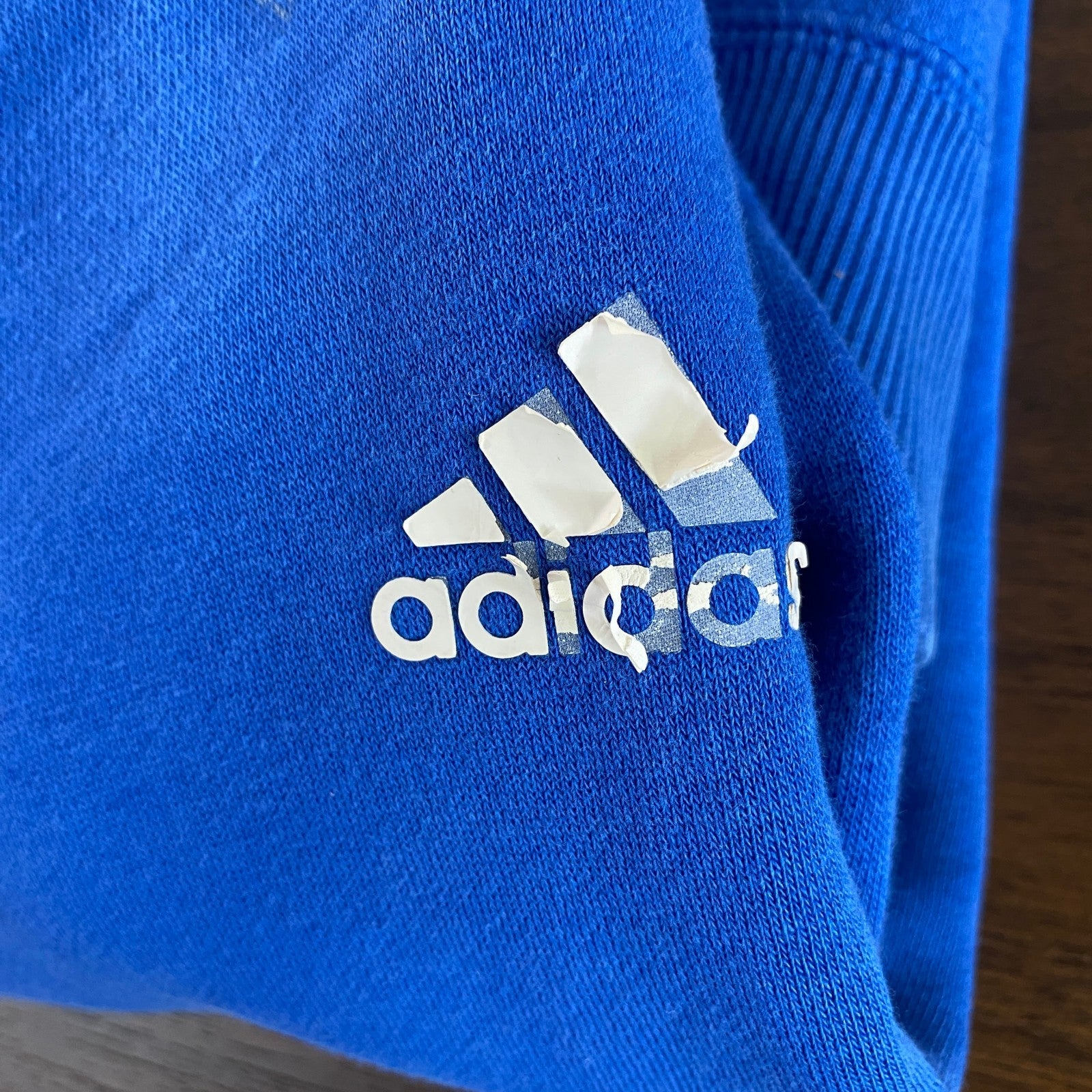 adidas　アディダス　スウェット/トレーナー　青　ブルー　Mサイズ　古着