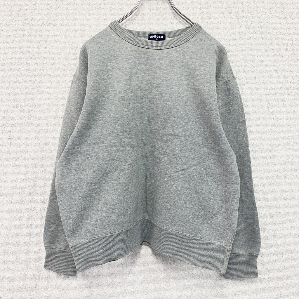 ～00s　OLD UNIQLO　オールドユニクロ　スウェット/トレーナー　ヴィンテージ　グレー　灰色　Mサイズ　古着