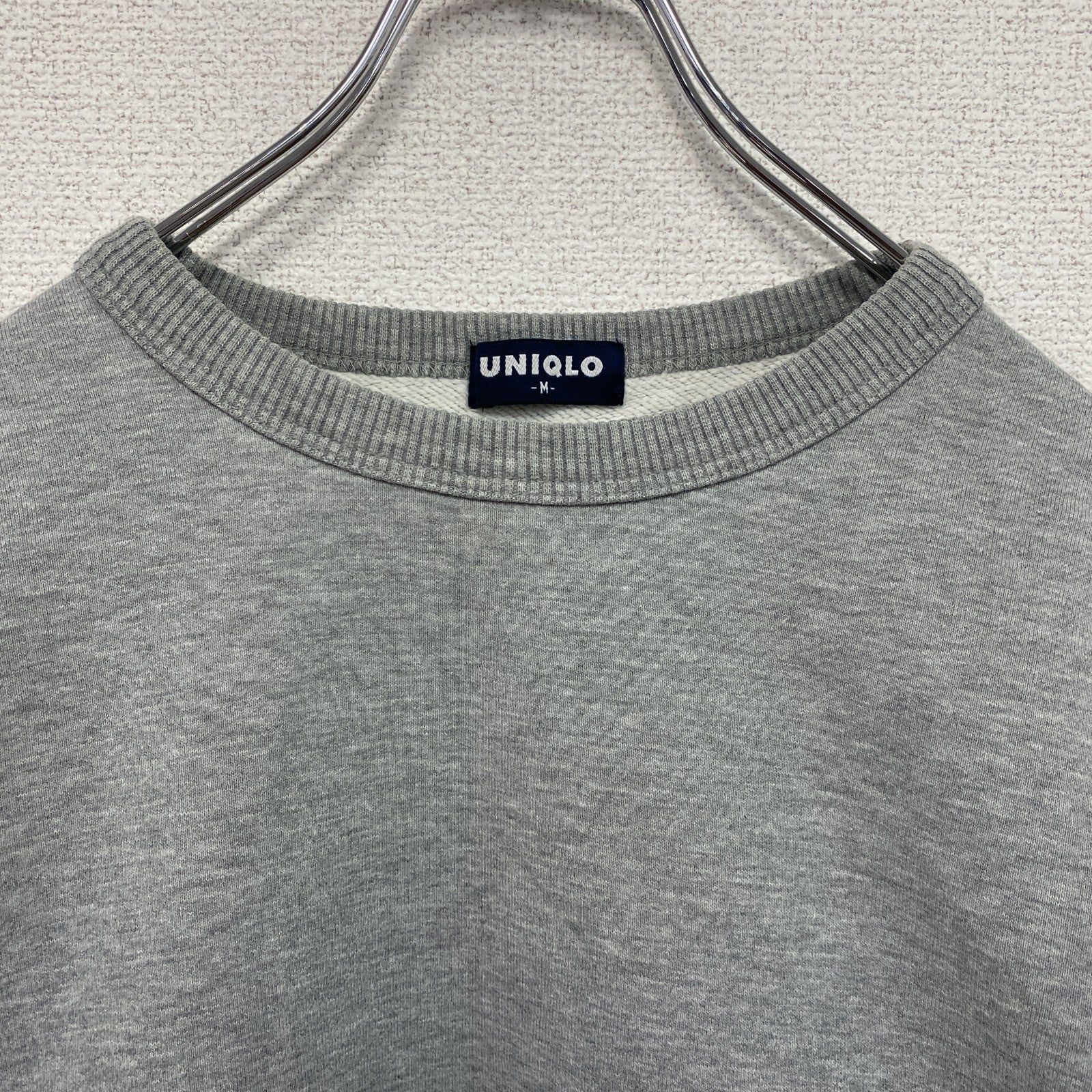 ～00s　OLD UNIQLO　オールドユニクロ　スウェット/トレーナー　ヴィンテージ　グレー　灰色　Mサイズ　古着