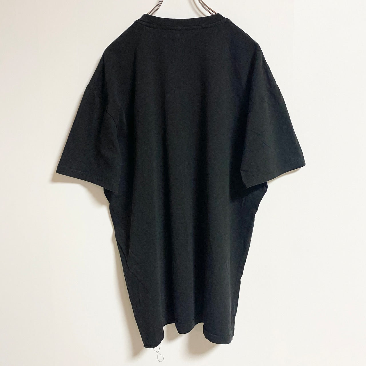 as colour　エーエスカラー　半袖ロゴプリントデザインTシャツ　クルーネック　黒　ブラック　春夏服　古着