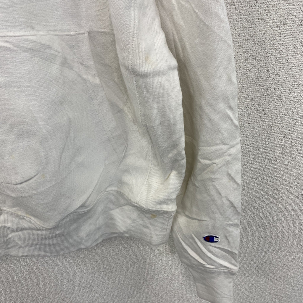 Champion　チャンピオン　リバースウィーブ　スウェットパーカー/フーディー　白　ホワイト　Mサイズ トレーナー スウェットトップス フード付き 古着