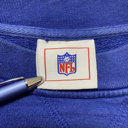 古着 used　NFL　長袖プリントワッペンスウェット　トレーナー　青　ブルー　フットボール　Colts　インディアナポリスコルツ