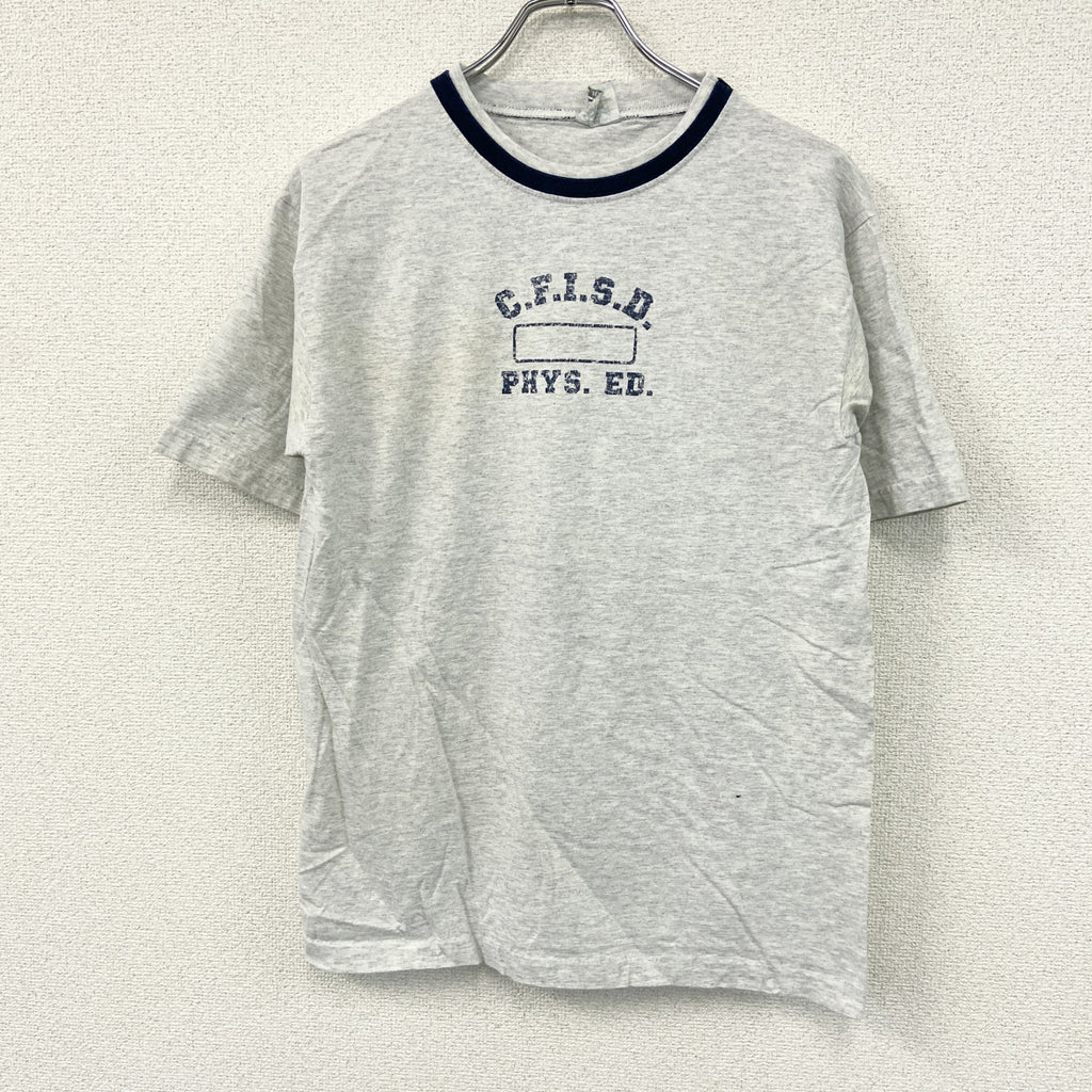 BASIC TEES　半袖プリントTシャツ　霜降りグレー　Mサイズ　古着