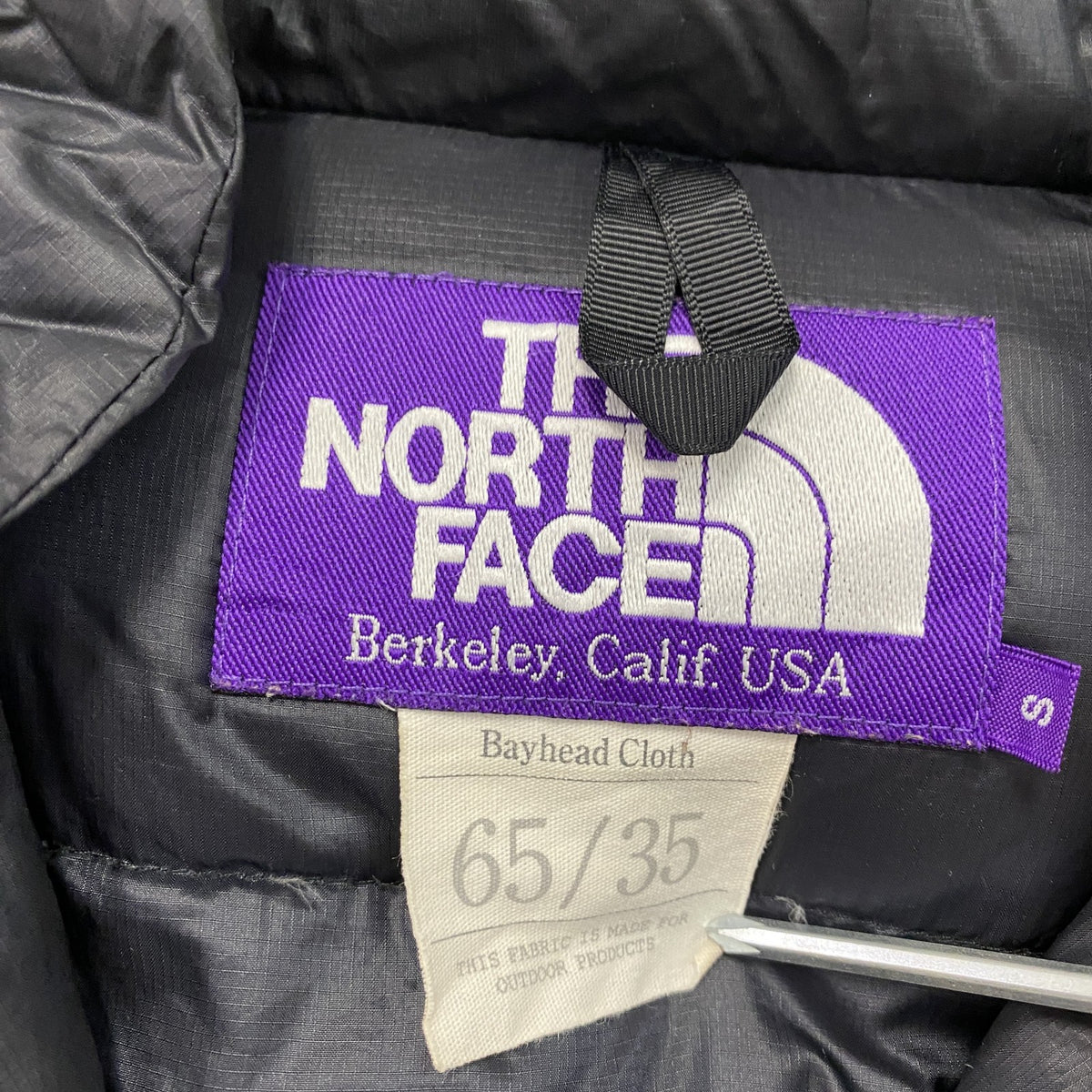 THE NORTH FACE　ノースフェイス　65/35 マウンテンショートダウンパーカ　ダウンジャケット/フーディー　黒　ブラック　Sサイズ　古着