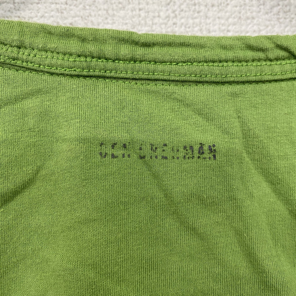 BEN SHERMAN　ベンシャーマン　半袖プリントTシャツ　ライトグリーン　黄緑　古着