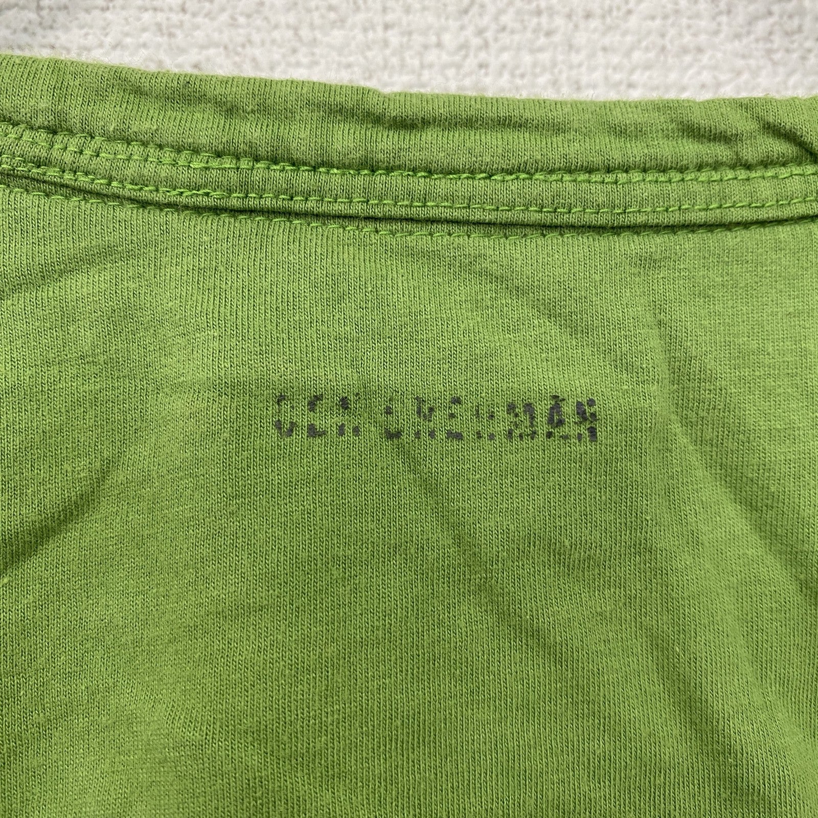 BEN SHERMAN　ベンシャーマン　半袖プリントTシャツ　ライトグリーン　黄緑　古着