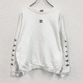 adidas　アディダス　スウェット/トレーナー　トレフォイルロゴ　白　ホワイト　OTサイズ　古着