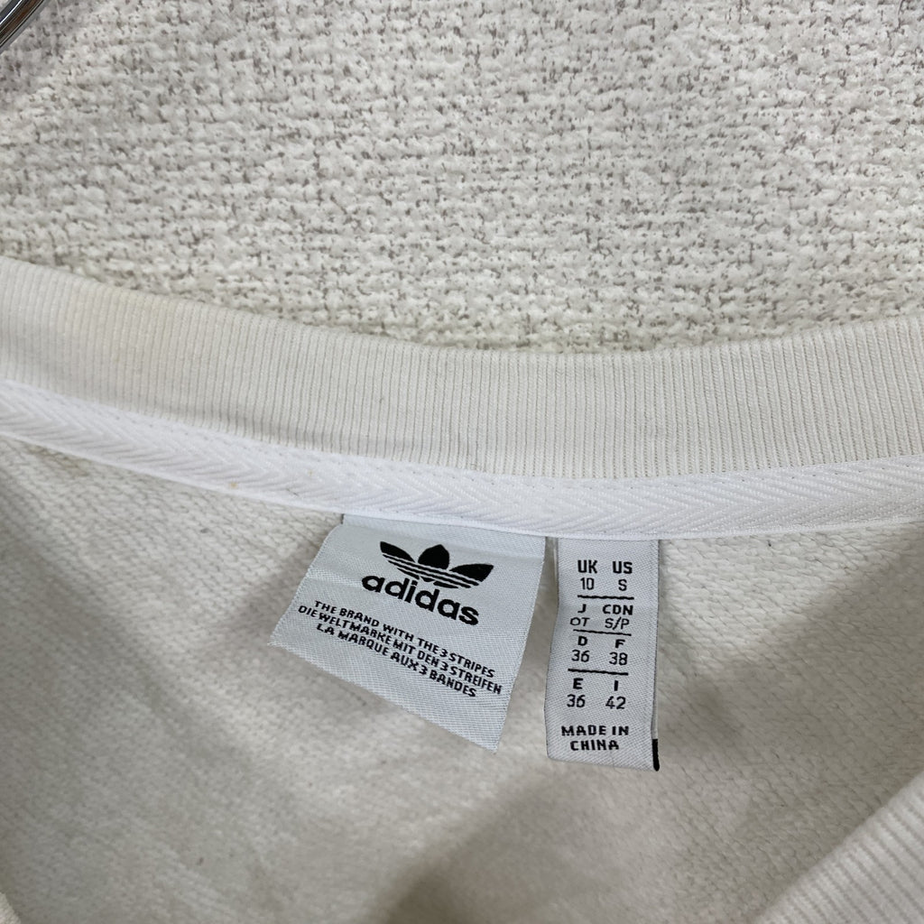 adidas　アディダス　スウェット/トレーナー　トレフォイルロゴ　白　ホワイト　OTサイズ　古着