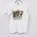 GILDAN　ギルダン　半袖プリントTシャツ　白　ホワイト　Sサイズ　古着