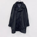 LONDON FOG　ロンドンフォグ　ダブルトレンチコート　イカコート風　黒　ブラック　2XLサイズ　古着