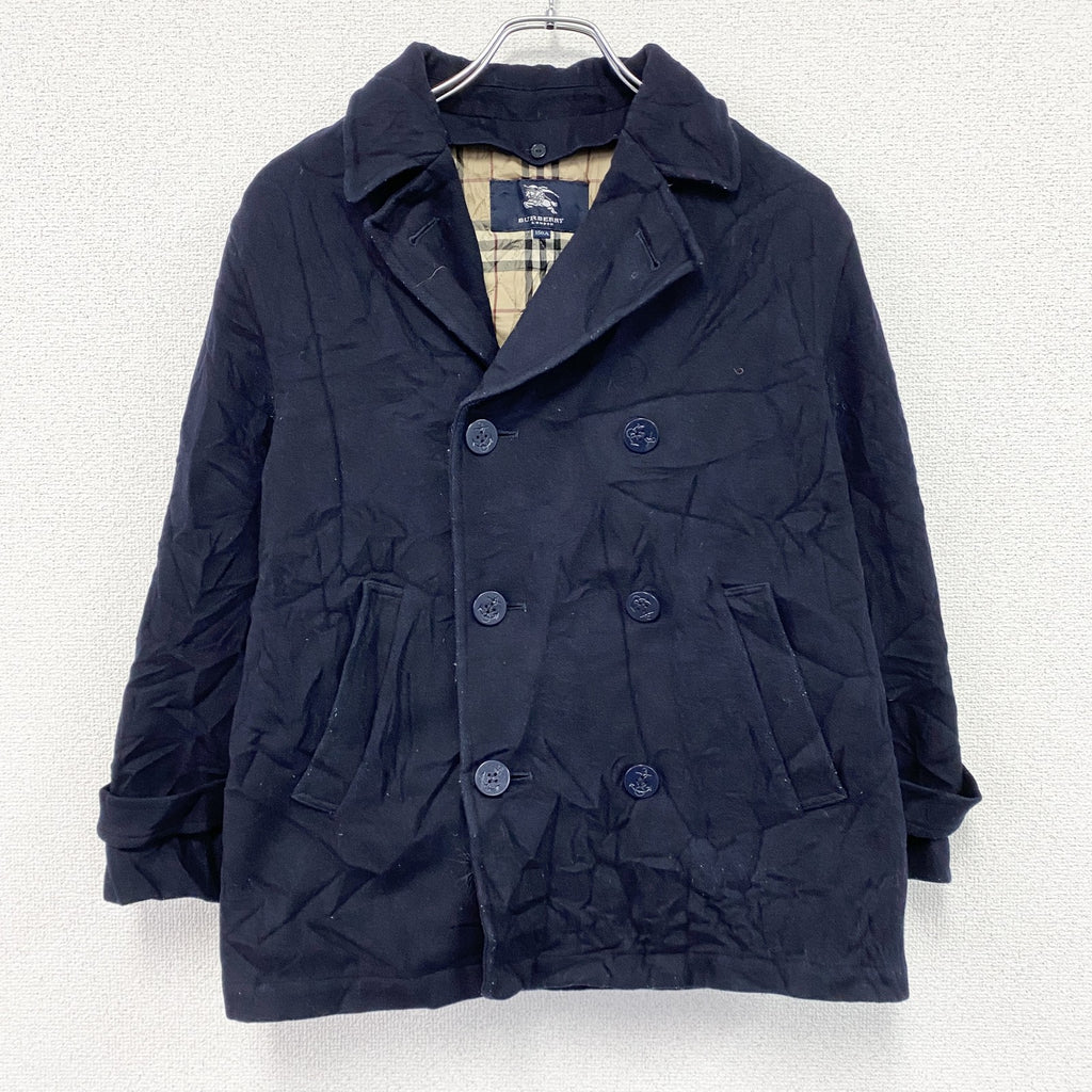BURBERRY　バーバリー　ピーコート　紺　ネイビー　150Aサイズ　古着