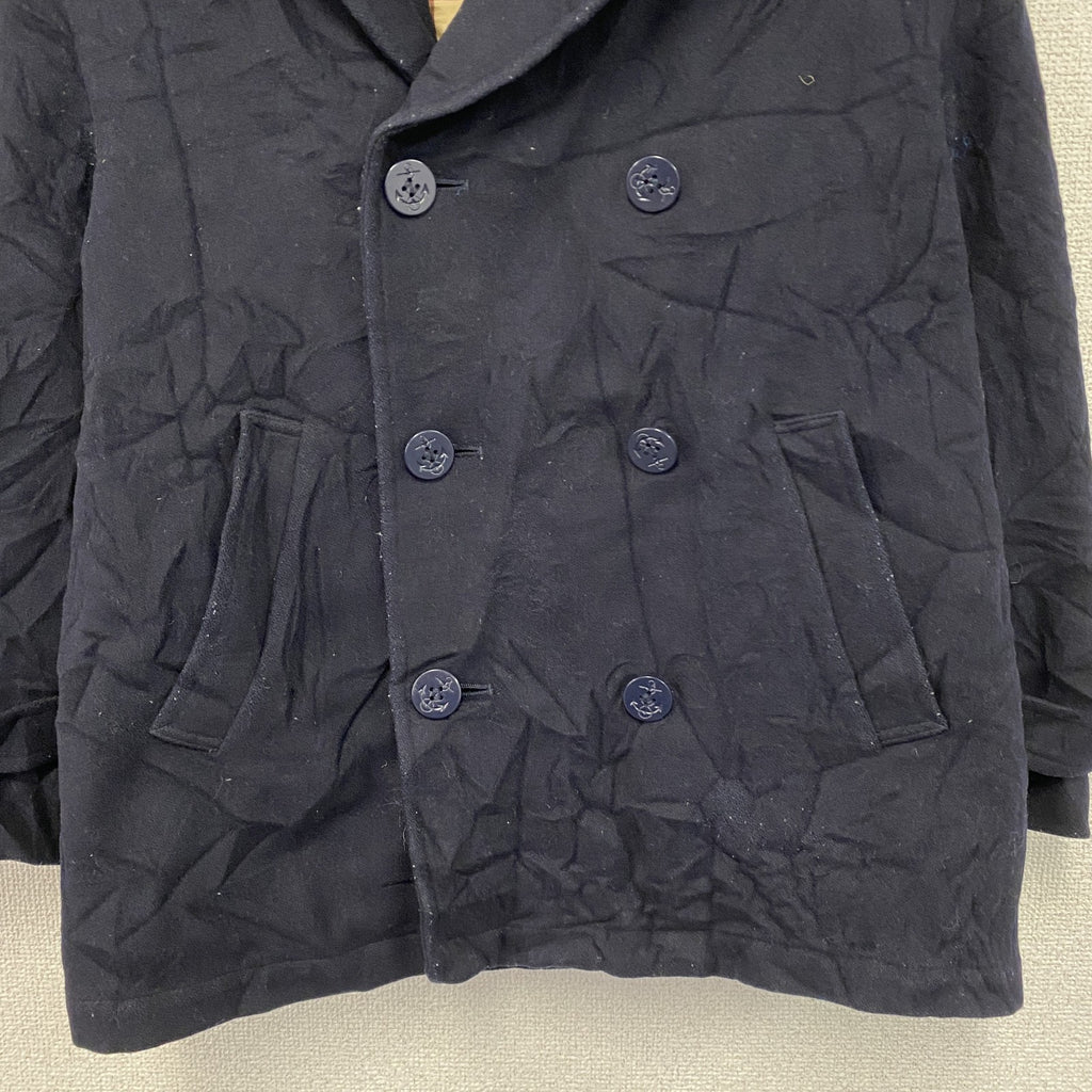 BURBERRY　バーバリー　ピーコート　紺　ネイビー　150Aサイズ　古着