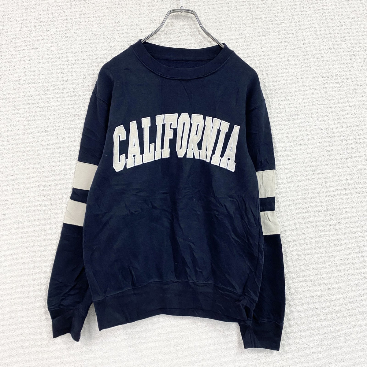 New York Popular　ニューヨークポピュラー　スウェット/トレーナー　紺　ネイビー　Mサイズ　古着