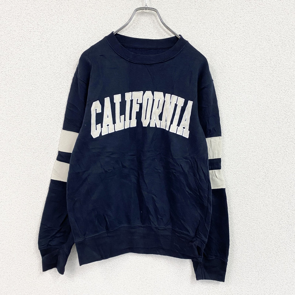 New York Popular　ニューヨークポピュラー　スウェット/トレーナー　紺　ネイビー　Mサイズ　古着
