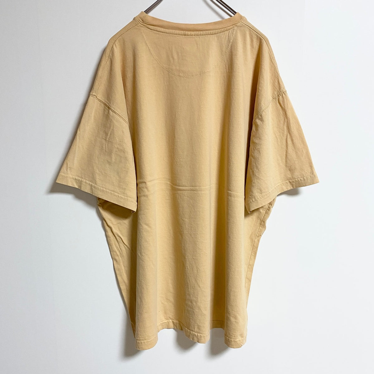 NEWPORT BLUE　半袖クルーネックプリントTシャツ　黄色　イエロー　春夏服　ビッグシルエット　2XLサイズ　古着