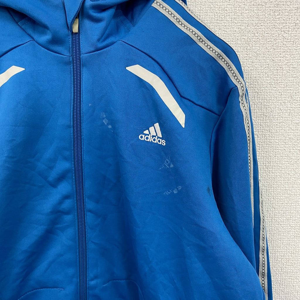 adidas　アディダス　トラックジャケット/ジャージ　パフォーマンスロゴ　青　ブルー　　古着