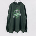 GILDAN　ギルダン　長袖Tシャツ/ロンT　深緑　ディープグリーン　2XLサイズ　古着