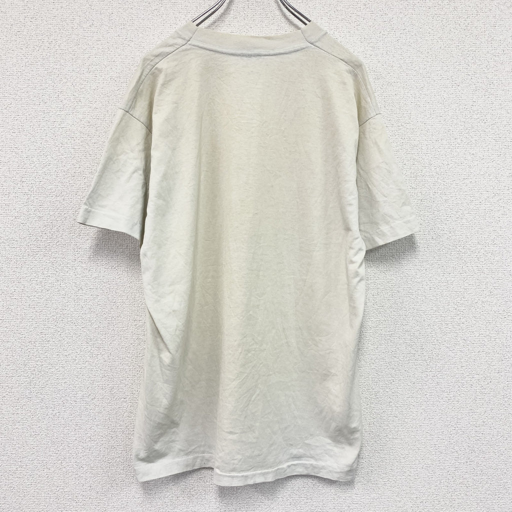 80s　SCREEN STARS　スクリーンスターズ　半袖プリントTシャツ　白　ホワイト　XLサイズ　　ヴィンテージ　古着