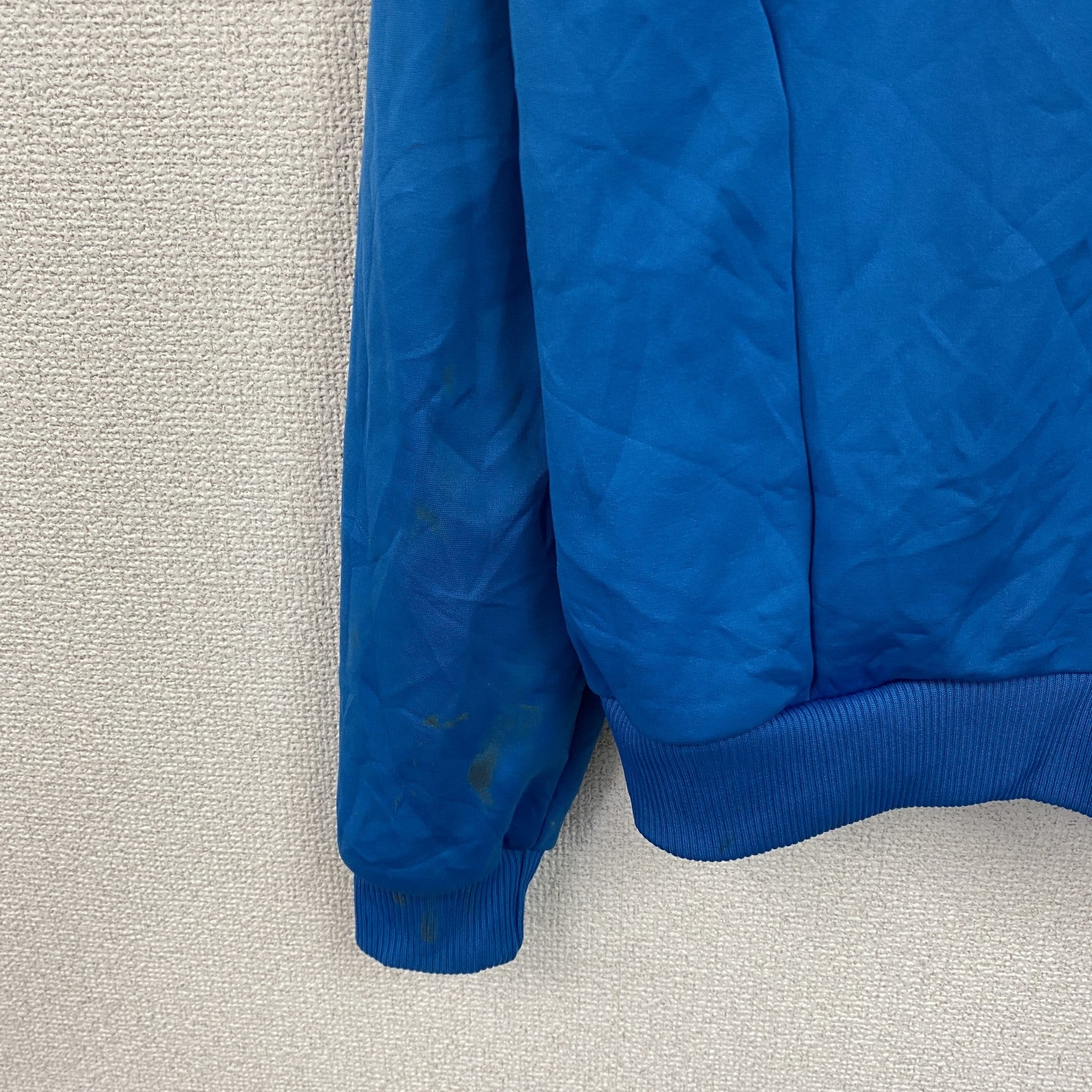 adidas　アディダス　トラックジャケット/ジャージ　パフォーマンスロゴ　青　ブルー　　古着