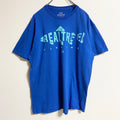 REALTREE　半袖プリントTシャツ　クルーネック　魚　fish　釣り　青　ブルー　春夏服　Lサイズ　古着