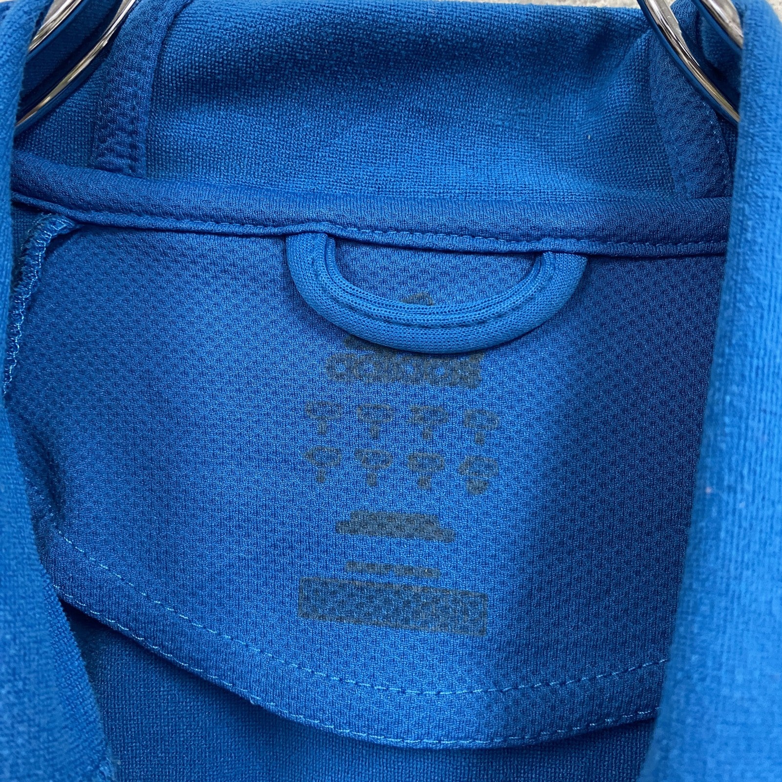 adidas　アディダス　トラックジャケット/ジャージ　パフォーマンスロゴ　青　ブルー　　古着