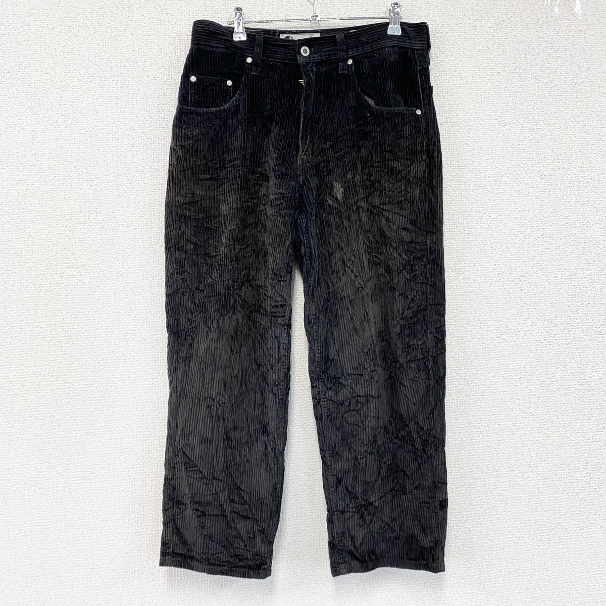Levi's 　リーバイス　Silver Tab　コーデュロイバギーパンツ　ジップフライ　黒　ブラック　W30サイズ　古着
