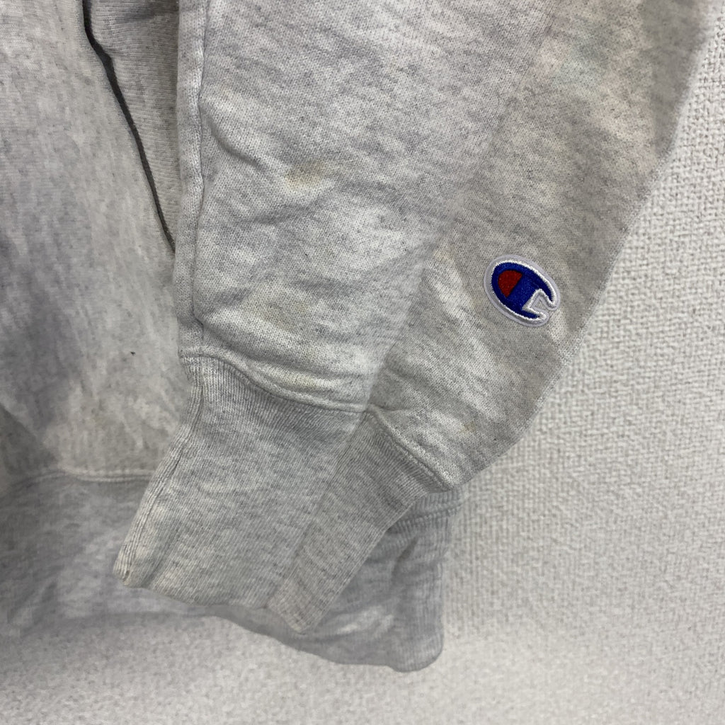 Champion　チャンピオン　リバースウィーブ　スウェットパーカー/フーディー　カプセルプリント　グレー　灰色　XSサイズ　古着