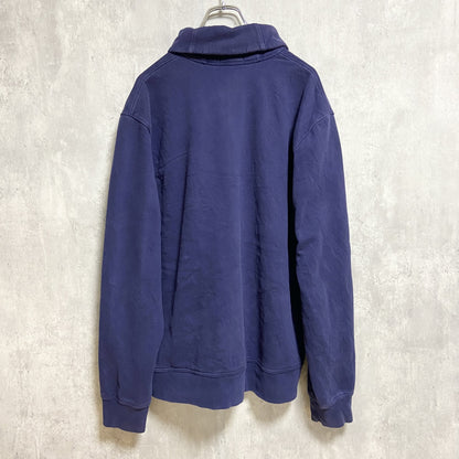 古着 used　POLO RALPH LAUREN　ポロラルフローレン　長袖スウェットカーディガン　ネイビー　XLサイズ