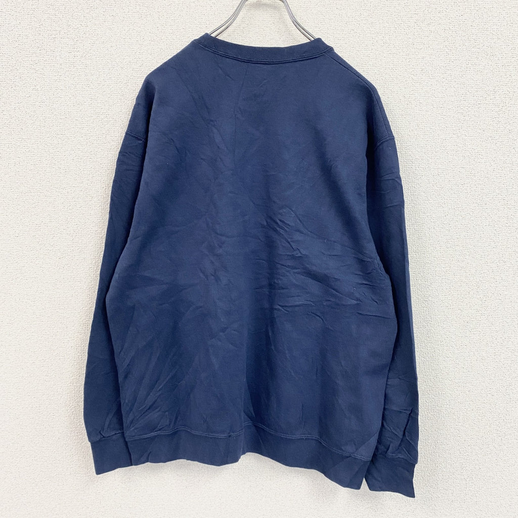 FRUIT OF THE LOOM　フルーツオブザルーム　スウェット/トレーナー　カプセルプリント　紺　ネイビー　Lサイズ　古着