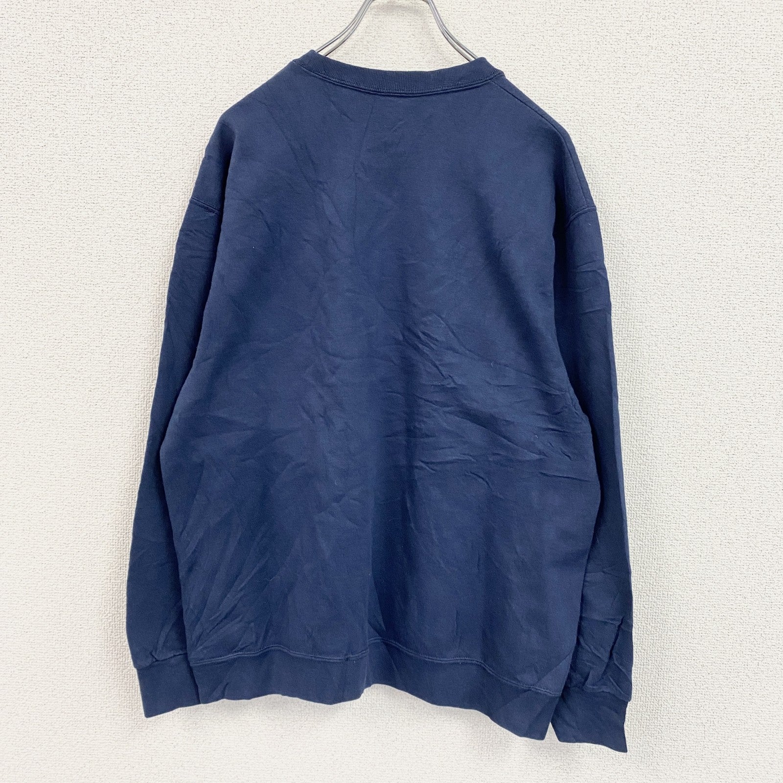 FRUIT OF THE LOOM　フルーツオブザルーム　スウェット/トレーナー　カプセルプリント　紺　ネイビー　Lサイズ　古着