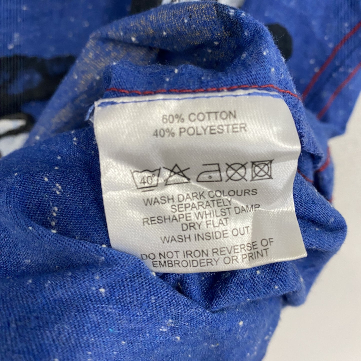 Disney　ディズニー　ミッキーマウス　半袖プリントTシャツ　青　ブルー　Mサイズ