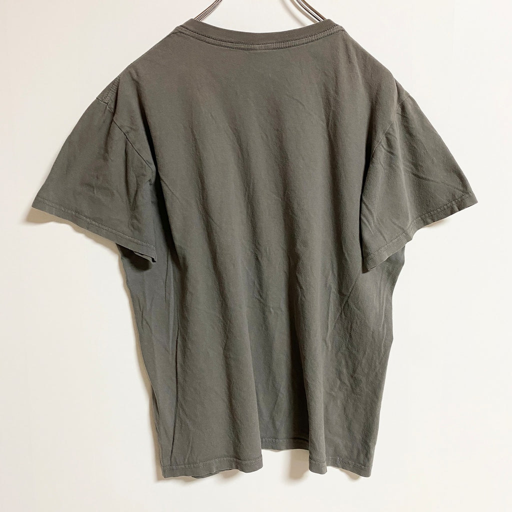 半袖プリントTシャツ　クルーネック　THE NORTH REMEMBERS　緑　グリーン　春夏服　古着