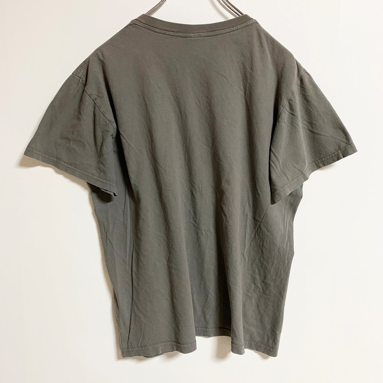 半袖プリントTシャツ　クルーネック　THE NORTH REMEMBERS　緑　グリーン　春夏服　古着