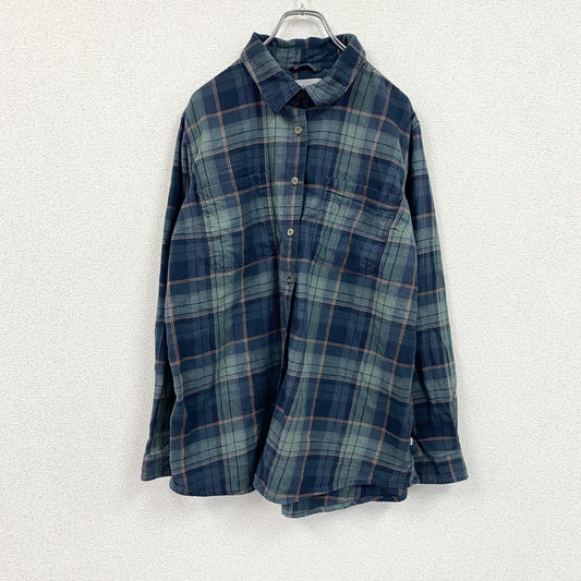 Carhartt　カーハート　長袖ネルシャツ　チェックシャツ　ダブルポケットシャツ　緑　グリーン　1Xサイズ