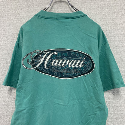 ～00s　TULTEX　タルテックス　半袖プリントTシャツ　ヴィンテージ　ターコイズブルー　Lサイズ