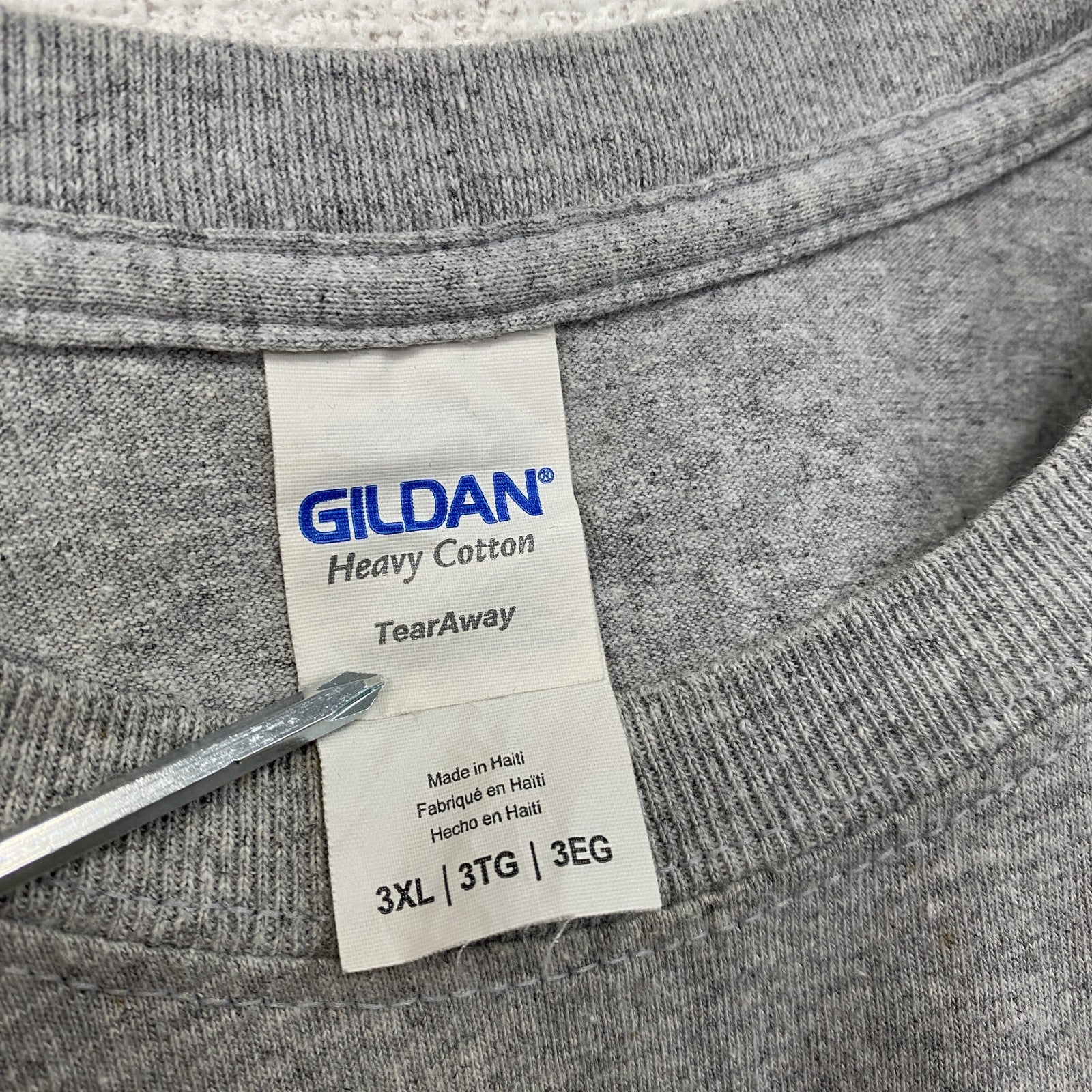 GILDAN　ギルダン　JETS　半袖プリントTシャツ　灰色　グレー　3XLサイズ　古着