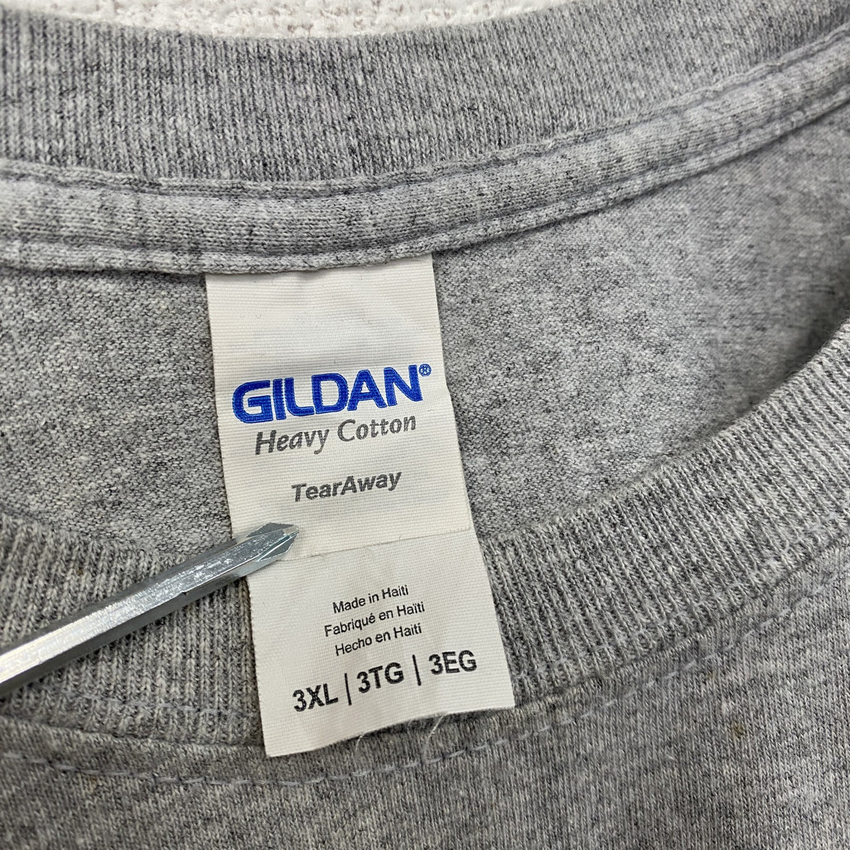 GILDAN　ギルダン　JETS　半袖プリントTシャツ　灰色　グレー　3XLサイズ　古着
