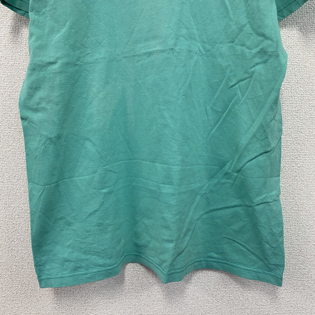 ～00s　TULTEX　タルテックス　半袖プリントTシャツ　ヴィンテージ　ターコイズブルー　Lサイズ　古着