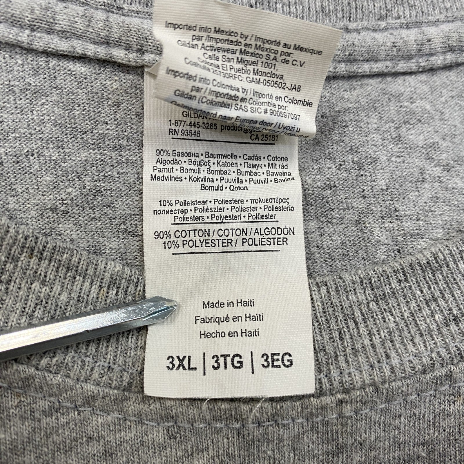 GILDAN　ギルダン　JETS　半袖プリントTシャツ　灰色　グレー　3XLサイズ　古着