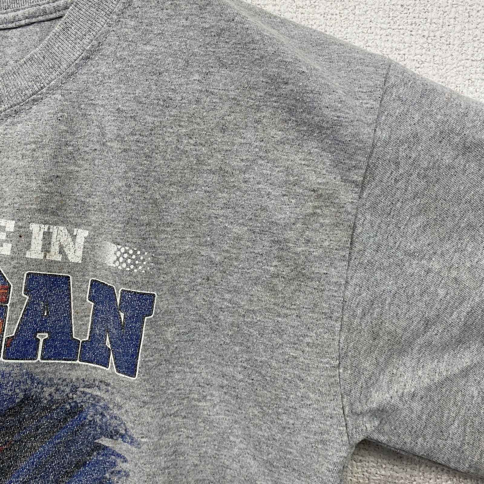 GILDAN　ギルダン　JETS　半袖プリントTシャツ　灰色　グレー　3XLサイズ　古着