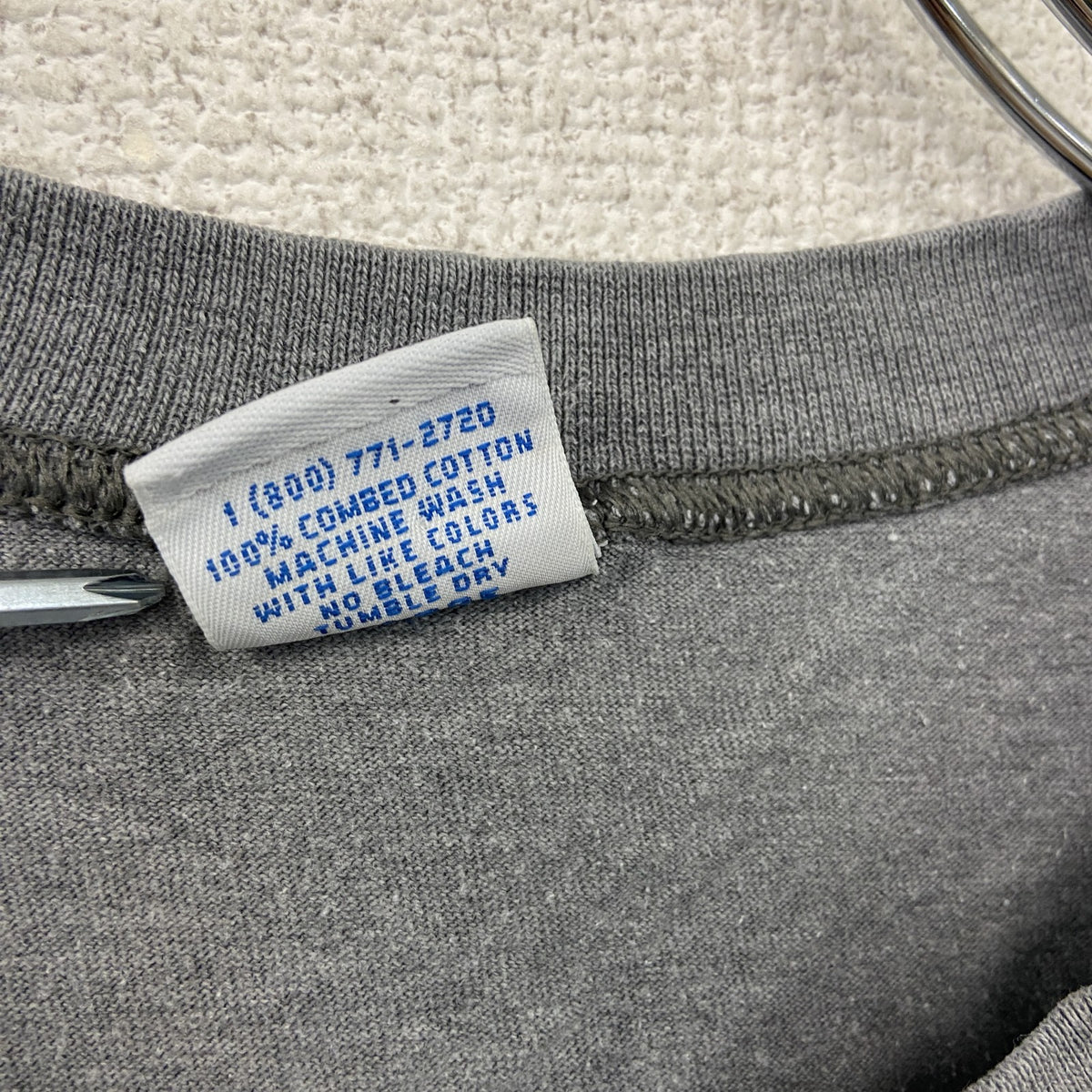 Crazy Shirts　クレイジーシャツ　半袖プリントTシャツ　シングルステッチ　灰色　グレー　Lサイズ　古着